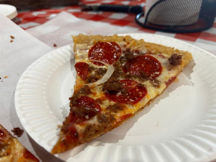 GF Vibes pizza slice